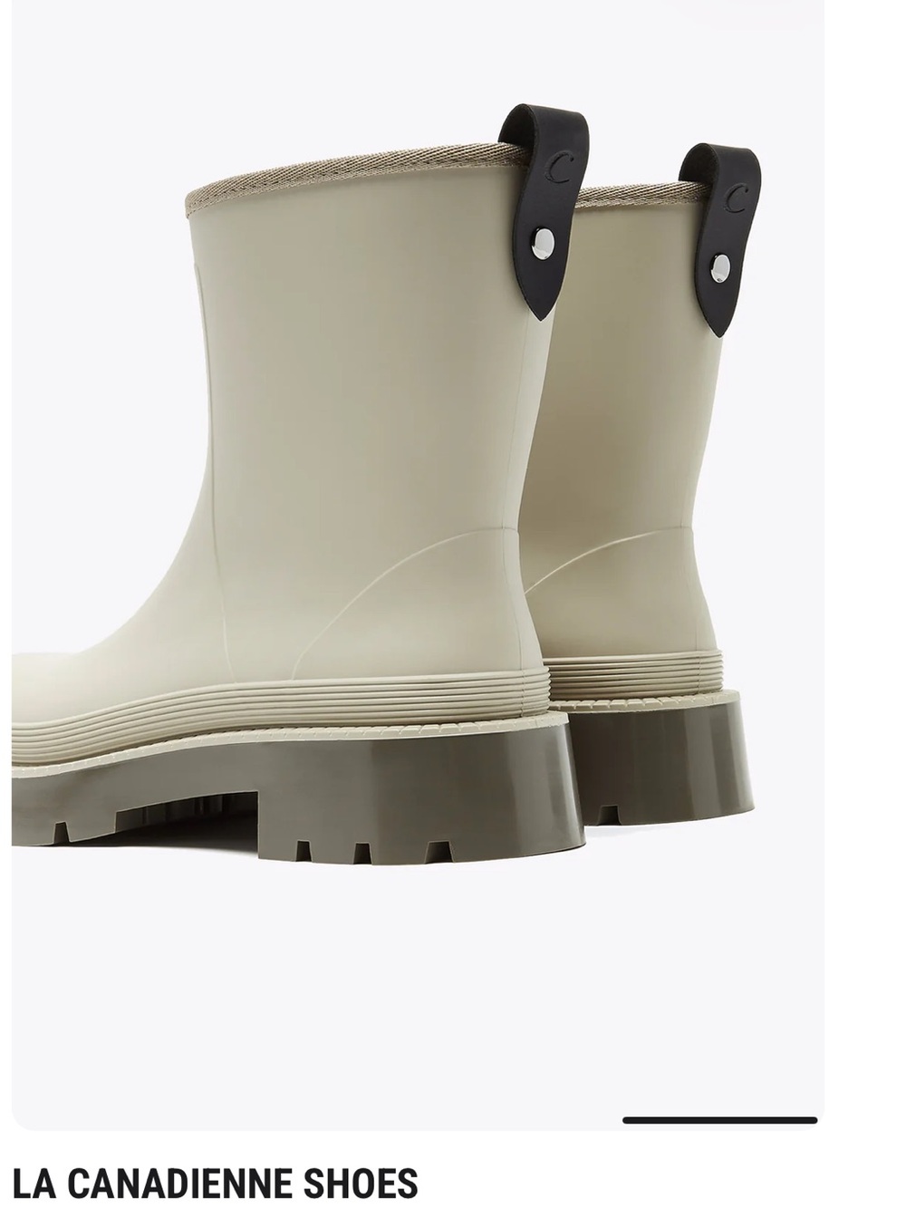 La Canadienne Puddle Waterproof Boot. Crème. Size 37. NWOB